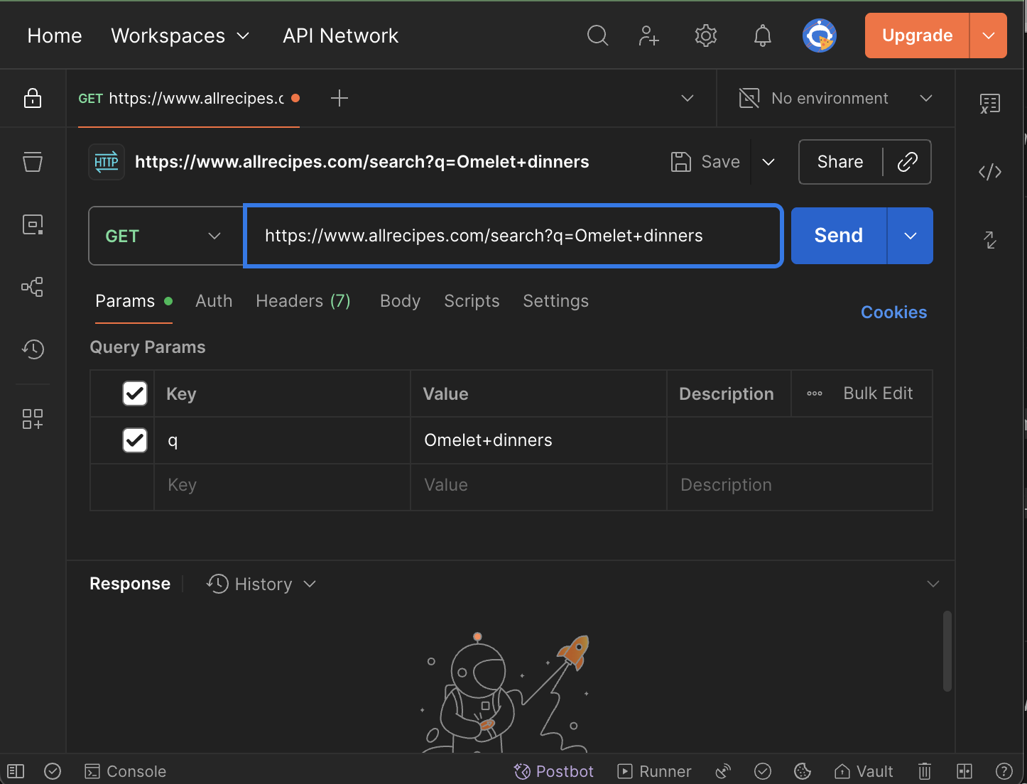 AllRecipes Search Params