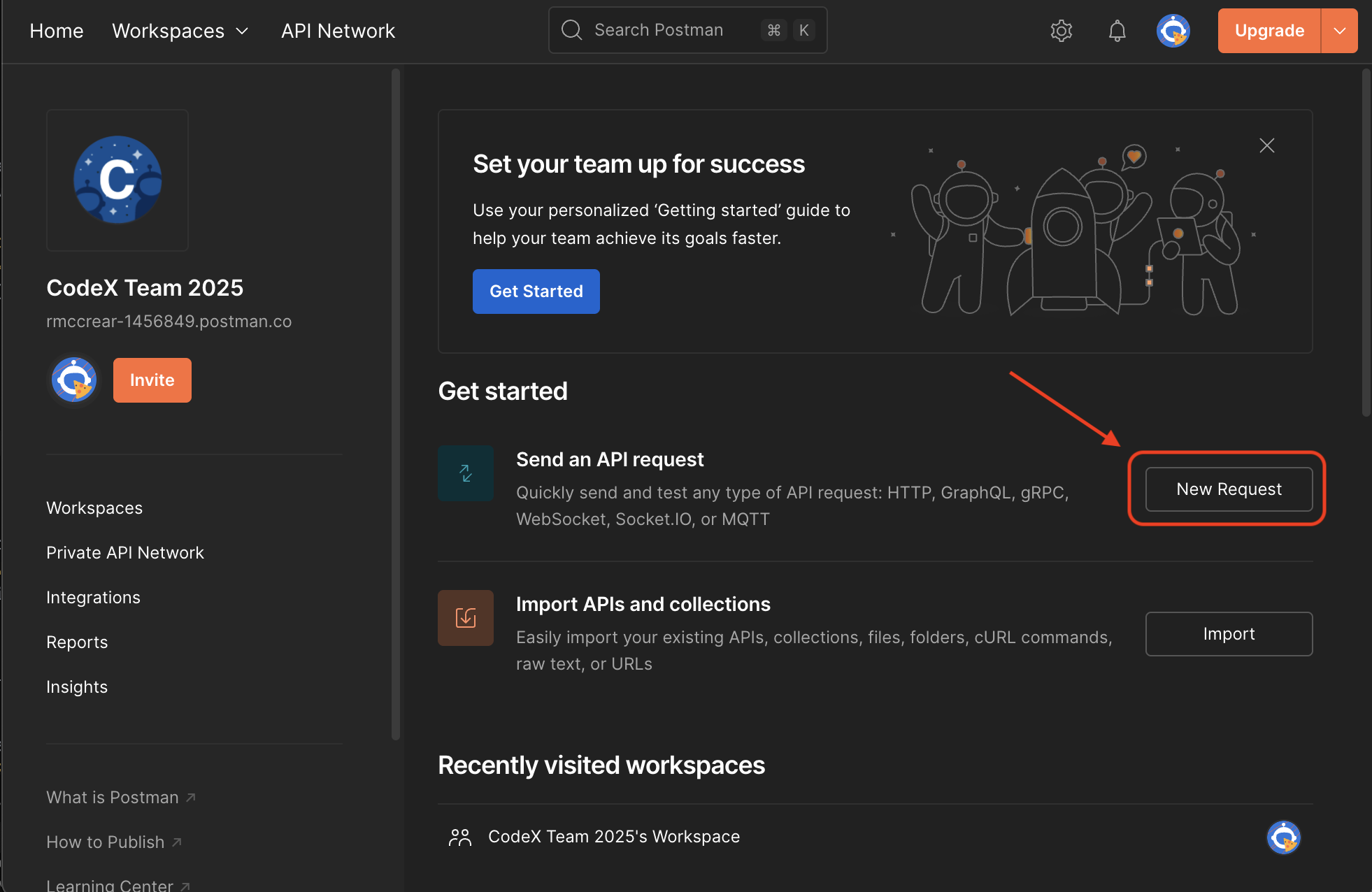 Postman Workspace Overview