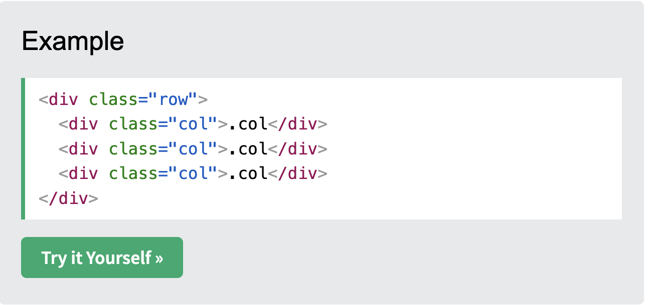 Three Equal Columns Screenshot